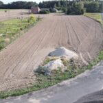 Działki nr 134/2 i 135/2 w Ludwikowie – widok z drona od frontu